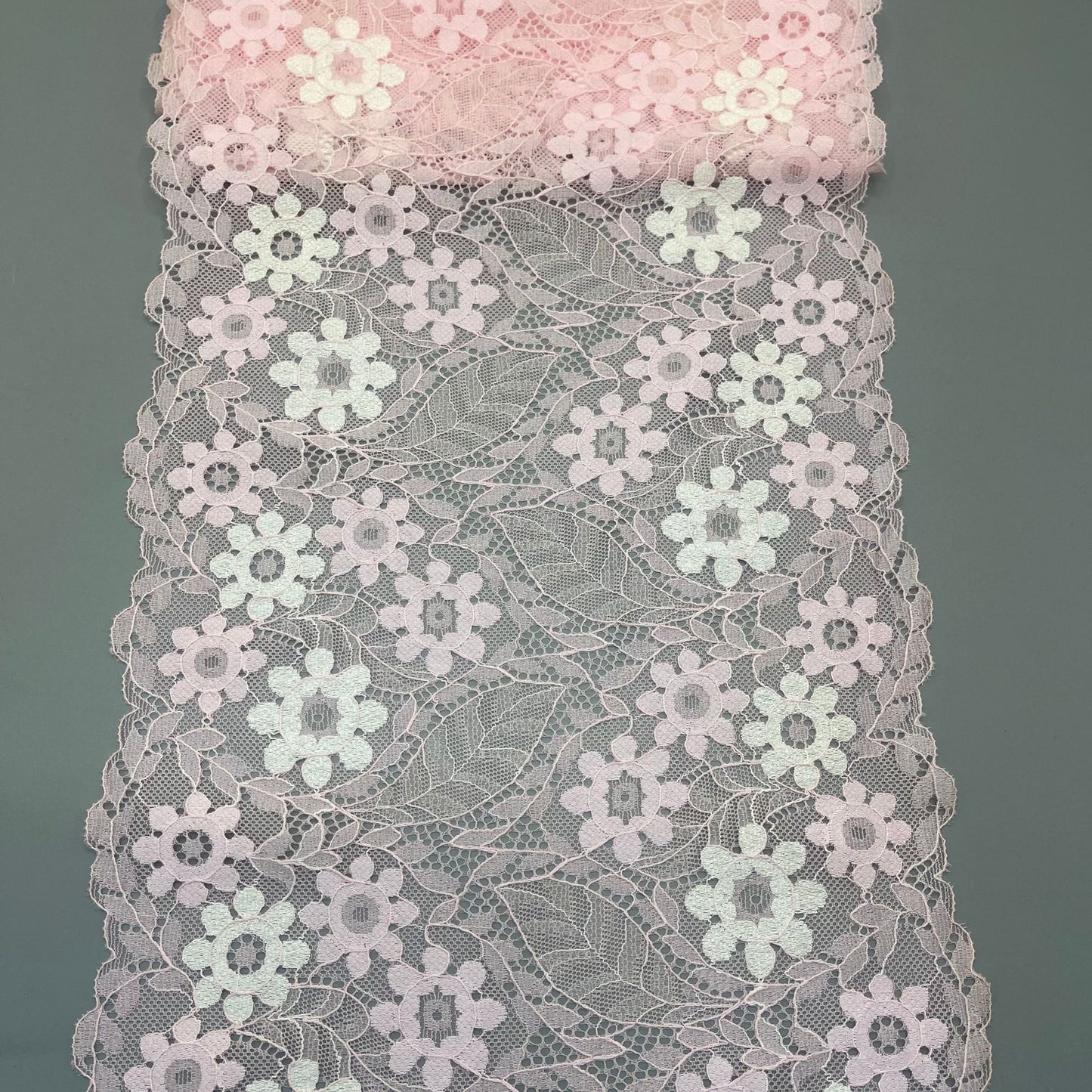 freedombeauty|22CM Nylon Lace Trim Elastic Lace Trim for Lingerie Hem Gloves Socks Accessories