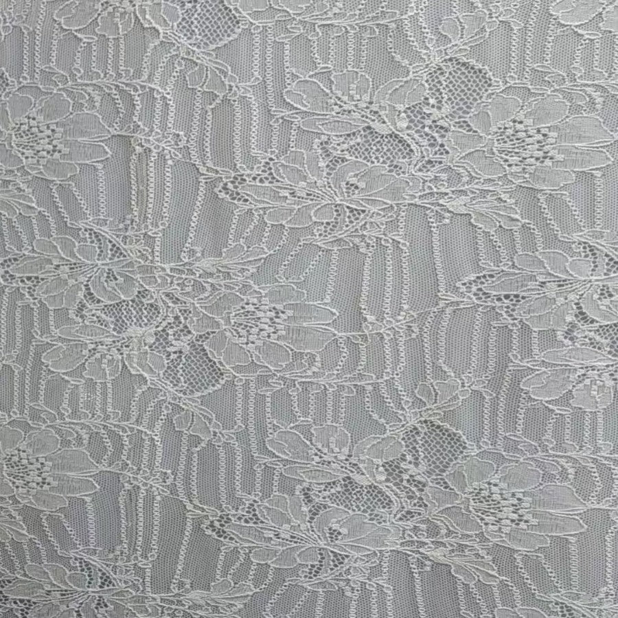 freedombeauty|Nylon Lace Fabric Connected Large Flower Elastic Full Wedding Dress Base Children's Dress Decoration Pocket T-Shirt