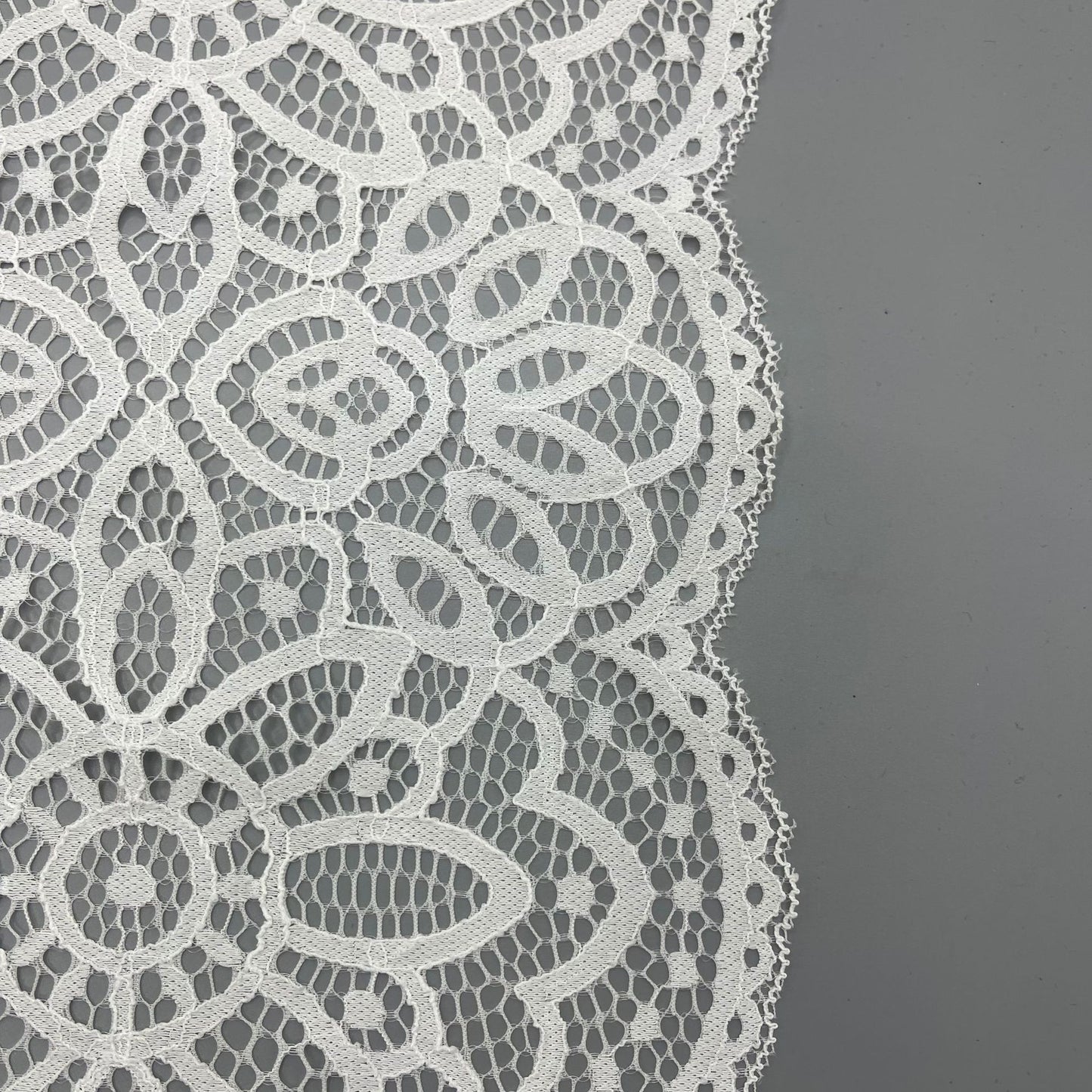 freedombeauty|21CM Handmade Elastic Lace Trim White Wedding Dress Hollow Lace Nylon DIY Clothing Accessories